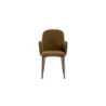 Set di 4 Sedie rivestita in tessuto easy-clean Gambe in metallo verniciato Bronzo Sophia 53.5cm X 62.5cm H 80cm Stones