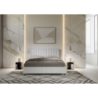 Letto Matrimoniale 160x190 cm struttura bianco frassino testata Kaia