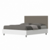 Letto Matrimoniale 160x190 cm struttura bianco frassino testata Burmy
