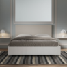 Letto Matrimoniale 160x190 cm struttura bianco frassino testata Level