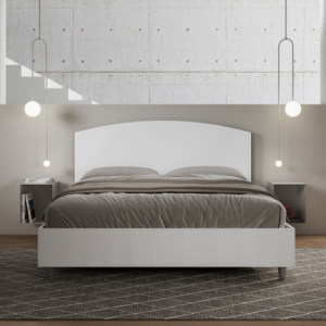 Zoom Letto Matrimoniale 160x190 cm struttura bianco frassino testata Antilia