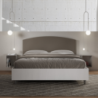 Letto Matrimoniale 160x190 cm struttura bianco frassino testata Antilia