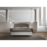 Letto Matrimoniale 160x190 cm struttura bianco frassino testata Antilia