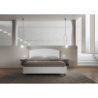 Letto Matrimoniale 160x200 cm struttura bianco frassino testata Antilia