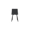 Set di 4 Sedie rivestita in tessuto easy-clean Gambe in metallo verniciato Ariel 46cm X 55cm H 87.5cm Stones