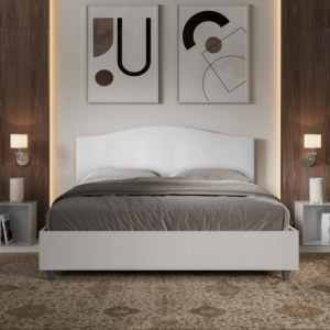 Zoom Letto Matrimoniale 160x190 cm struttura bianco frassino testata Grace