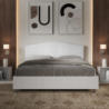 Letto Matrimoniale 160x190 cm struttura bianco frassino testata Grace