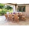 Tavolo Alicudi ovale estensibile Moia legno teak 240cm esterno