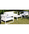 Salotto MONTREAL SET 4pz in alluminio e non wood