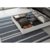 Letto Matrimoniale 160x200 cm struttura bianco frassino testata Grace
