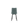 Set di 4 Sedie rivestita in tessuto easy-clean Gambe in metallo verniciato Iris 45cm X 56cm H 86cm Stones