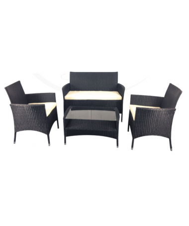 Salotto da GIARDINO set Capri 4 pezzi con cuscini