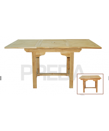 TAVOLO TEAK estendibile quadrato