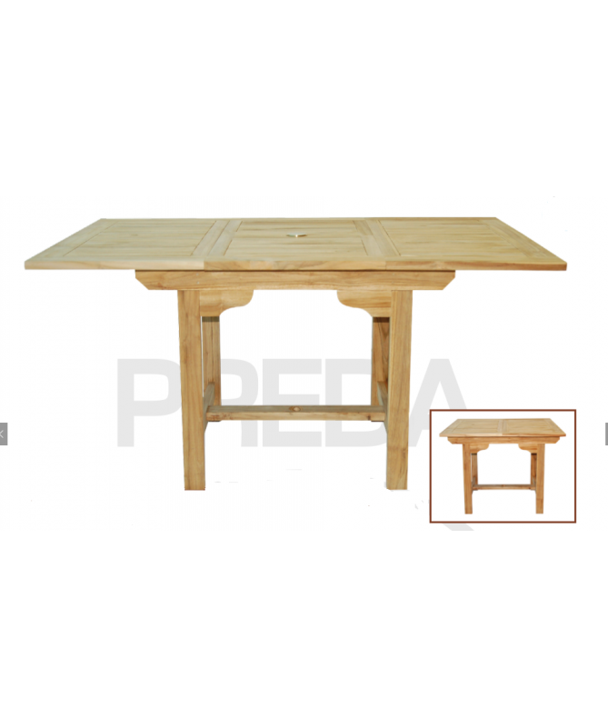 TAVOLO TEAK estendibile quadrato