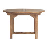 Tavolo Moia Capraia tondo estensibile legno teak 170cm giardino