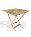 TAVOLO quadrato in TEAK pieghevole 70x70 cm