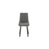 Set di 4 Sedie rivestita in tessuto easy-clean Gambe in metallo verniciato Iris 45cm X 56cm H 86cm Stones