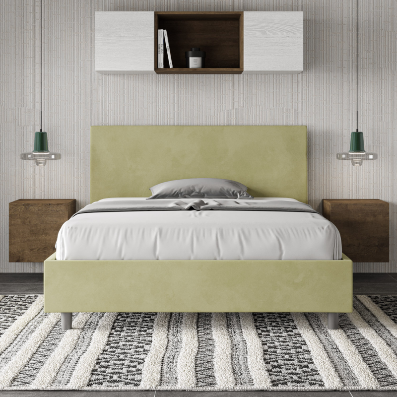 Letto imbottito Matrimoniale francese 140x190 cm Adele