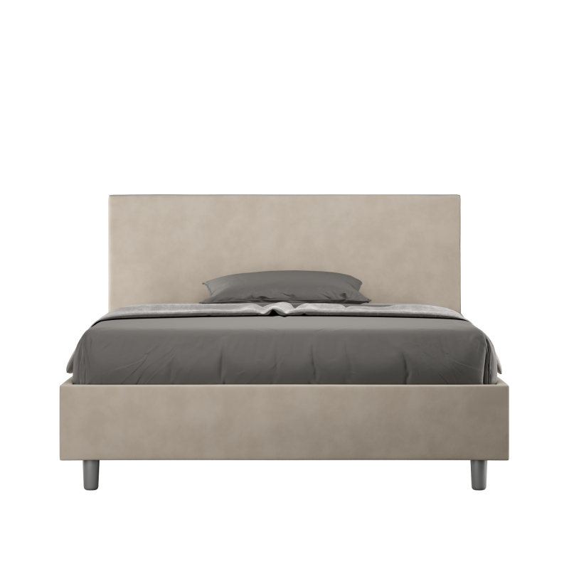 Letto imbottito Matrimoniale francese 140x190 cm Adele