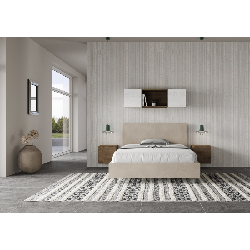 Letto imbottito Matrimoniale francese 140x190 cm Adele
