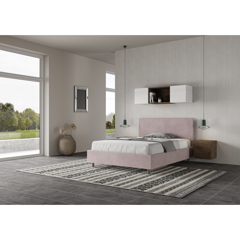 Letto imbottito Matrimoniale francese 140x210 cm Adele