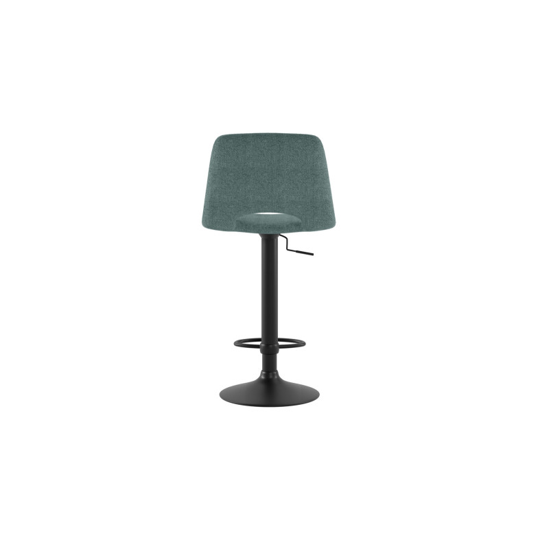 Set di 2 Sgabelli con alzata a GAS rivestito in tessuto easy-clean Gambe metallo verniciato Alex 45cm X 52cm H 88,5/103,5cm Ston