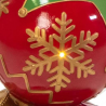 Sfera resina torre con led verde e rosso cm ø29,5h90