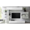 Parete attrezzata libreria Astrakat colore beton