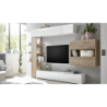 Parete attrezzata libreria Astrakat colore rovere