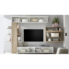 Parete attrezzata libreria Astrakat colore rovere