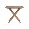 Tavolo Vulcano quadrato Moia legno teak 80cm esterno resistente