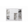 Credenza Landwood 53 bianca con vetrina
