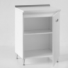 Base cucina con anta 60x50x85H bianco frassinato EFFEZETA ITALIA