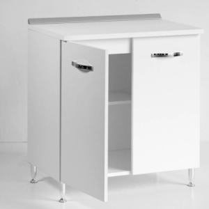 Zoom Base cucina 80x50x85H due ante bianco frassinato