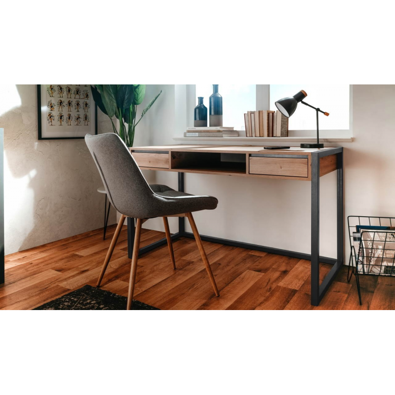Scrivania Denver 30 L120xP60XH75 quercia antracite