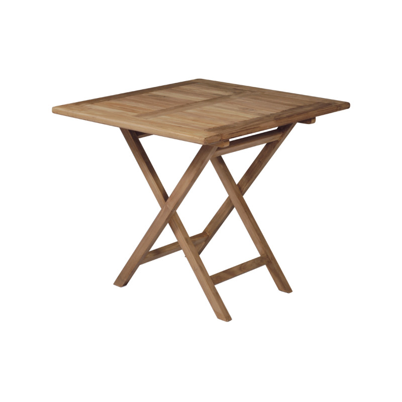 Tavolo Vulcano quadrato Moia legno teak 80cm esterno resistente