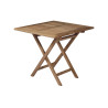 Tavolo Vulcano quadrato Moia legno teak 80cm esterno resistente