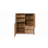 Credenza alta Denver 51 L120XP40XH140 quercia antracite