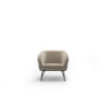 Poltrona rivestita in velluto Gambe metallo verniciato Sherry 75cm X 74cm H 69cm Stones