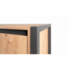 Credenza alta Denver 51 L120XP40XH140 quercia antracite