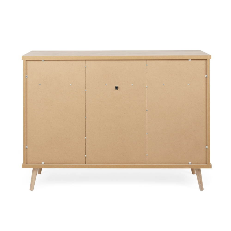 Credenza Epik 51 rovere antracite grigio 3 ante 120x40x88,3
