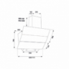 Samet Cappa da parete TURBINE 60 nera 60 cm