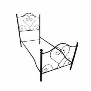 Zoom Letto matrimoniale Papavero ferro battuto nero oro