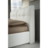 Letto matrimoniale con contenitore Melia bianco