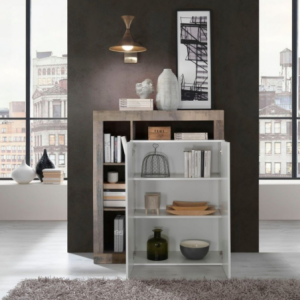 Zoom Credenza Mogol bianco lucido pero 108x42x127H