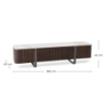 Porta TV 180 x 40 x H 45 cm Andromeda 40cm X 180cm H 45cm Stones
