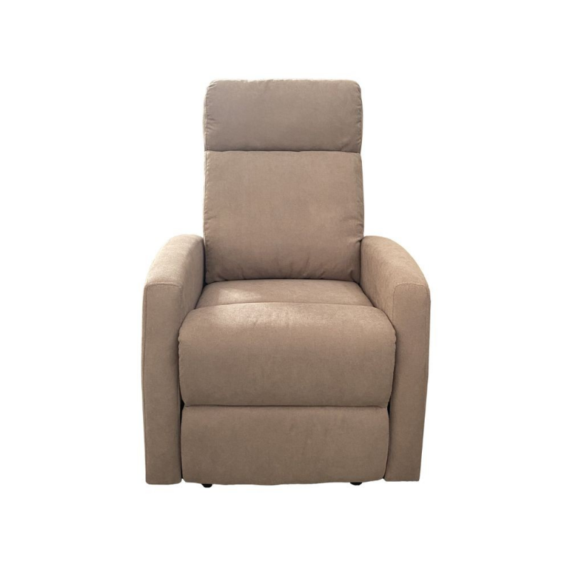 Poltrona relax Giada manuale tessuto tortora