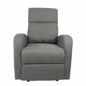 Zoom Poltrona relax Giada manuale tessuto grigio