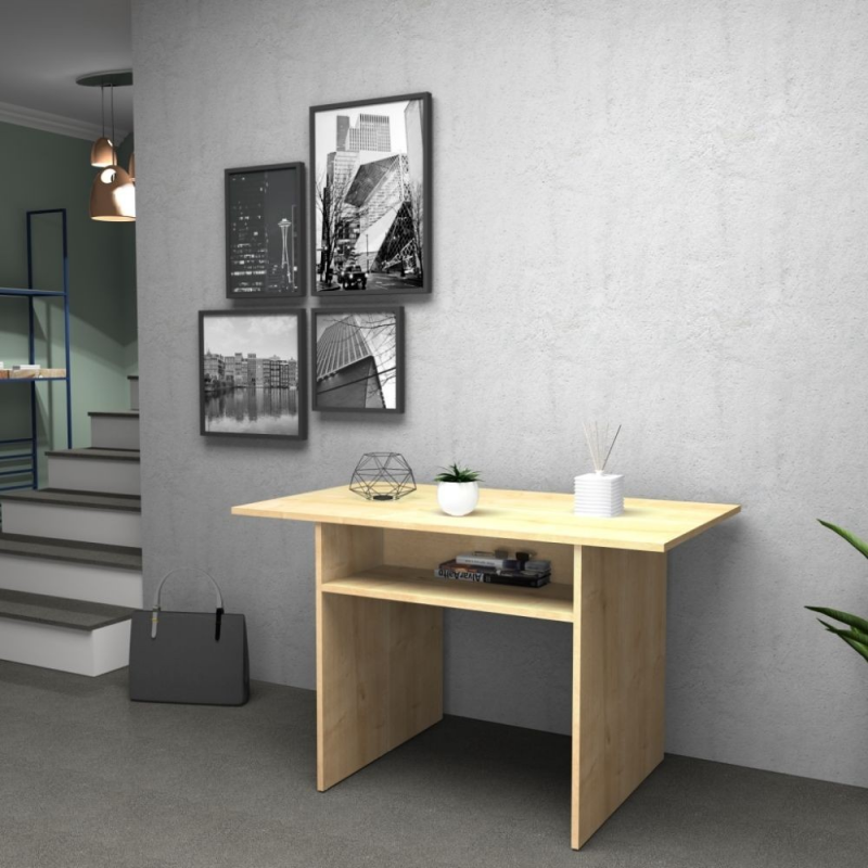 Tavolo consolle ripiegabile Ikebana rovere 120x35