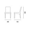 Set due sedie Moia Lisbona grey kubu giardino eleganti robuste
